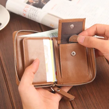 Uus bränd naiste rahakott vintage väike lühike siduri kaardi rahakott Mood Kullake Rahakott naiste lukuga rahakott koos mündiga tasku
