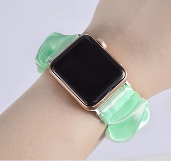 Uus Kummipaela apple watch 5 esiliistu Scrunchie kella rihm naiste watchband käevõru 38mm 42mm jaoks iwatch seeria 5 4 3