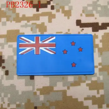 Uus-Meremaa lipu 3D PVC plaaster Valge Punane Hall Helendav