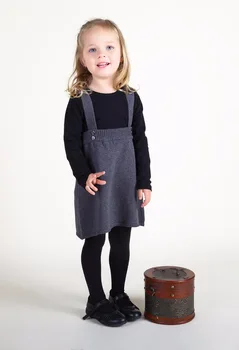Uus Mood Kevad-Sügis-Talve 1-5T Beebi Väikesed Tüdrukud Kampsun Printsess Kleit Lapsed Lapsed Kootud Kleit Baby Jersey Kleit