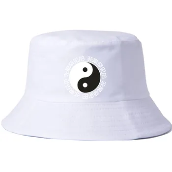 Uus Mood Yin ja Yang Kuulujutte Tikitud Panama kopp mütsid, Telkimine, Matkamine, Jahindus Kalapüük Väljas Bob Chapeau Puuvillased mütsid