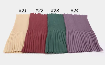 Uus Plisseeritud Naiste Kleit Kortsu Mull Sifonki Hijab Sall Suurrätikud Crinkle Moslemi Turban Wrapid Volt Suurrätikud Pikk Wrap Sallid