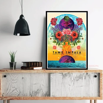 Uus Tame Impala Psühhedeelne Seinale Plakatid Ja Pildid Rock Muusika Bänd Tour Kunsti Lõuend Maali Pilte Elutuba Home Decor