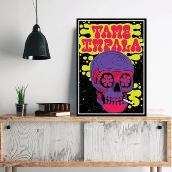Uus Tame Impala Psühhedeelne Seinale Plakatid Ja Pildid Rock Muusika Bänd Tour Kunsti Lõuend Maali Pilte Elutuba Home Decor