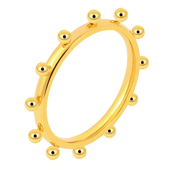 Uus Trendikas Mini Pallid Ringi Kulla Värvi Naiste Roostevabast Terasest Lady Finger Rõngad, Naiste Ehted