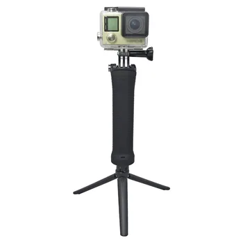 Uus Veekindel 3-Way Monopod Statiivi Selfie Grip Kinni Kruvi Mount Adapteriga Gopro Hero 5 4 Sessiooni SJ4000 Xiaomi Yi 4K