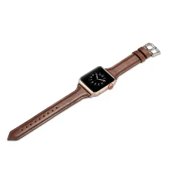 Uusim Nahast rihm Apple Watch Band Seeria 5/4/3/2/1 jaoks IWatch Rihm 42mm 38mm 40mm 44mm Sport Käevõru Asendamine