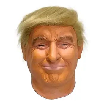 Uute Tulijate Realistlik Donald Trump Mask Cosplay Kostüüm Pool Kõrge Kvaliteedi Kuulsus Lateksist Mask Halloween Teenetemärgi Hulgimüük