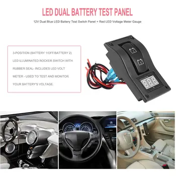Veekindel 12-24V LED Dual Digtal Voltmeeter Aku Test, Paneel Käigu Lüliti Auto, Mootorratta, Veoauto Mere Paat