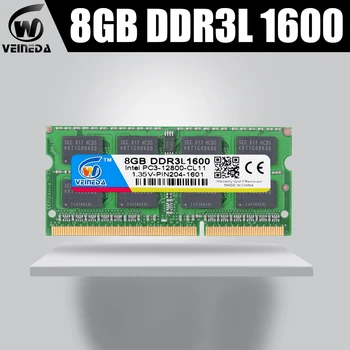 VEINEDA mälu ram ddr3L 4GB 1333MHZ ddr3L kõigile Intel, amd sülearvuti, 4 gb ddr3L sodimm 1066,1600 MHZ 1,5 V PC3L-12800 204pin NR-ECC
