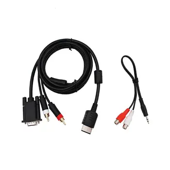 VGA Kaabel SG Dreamcast High Definition + 3.5 mm 2-Mees RCA Adapter