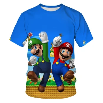 Viimane Harajuku Klassikaline mängud, Super Mario lapse Poiste ja tüdrukute t-särk Super Smash Bros 3D t-särk, hip-hop tshirt streetwear