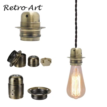 Vintage edison lambi pesa koos ringi E27 dekoratiivne lamp omanik