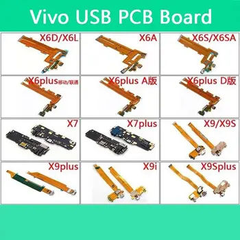 VIVO X6D X6SA X6PLUS X7 X7P X9S X9P X9i X9SP Laadimine USB Flex Kaabel MIC Kõrvaklappide Pesa Emaplaadi Remont Vibreeriv Mootor FPC