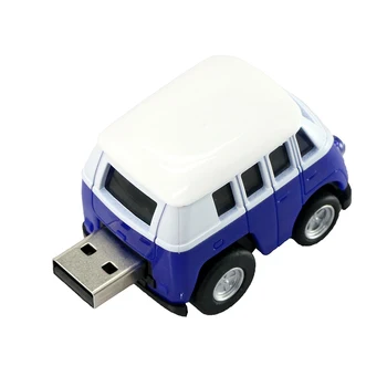 Väike Buss Usb Flash Drive Mini Auto Mudel 4GB 8GB 16G 32G 64GB Pendrive USB 2.0 Pen Flash Drive mälupulk Draiv Stundent Kingitus