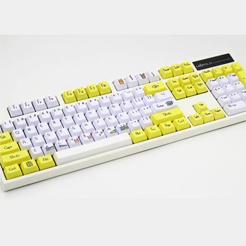 Värvi Subbed PBT Keycap 108 Võtmed OEM Profiili Keycaps Jaoks MX Lülitab klaviatuuri klahvi kork