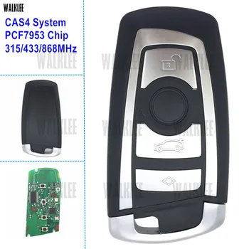 WALKLEE Smart Key 4 Nupud Sobivad BMW CAS4 CAS4+ 1 3 5 7 Seeria PCF7953 Kiip 315MHz 433MHz 868MHz Remote Keyless Entry