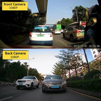 Wifi Dual 1080P Car DVR Registrator Digitaalne videosalvesti Videokaamera Kriips Kaamera Esi-ja Tagaküljel Öö Versioon Novatek 96658