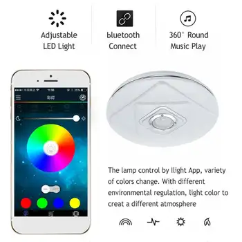 WiFi Kaasaegne RGB LED Ülemmäära Valgus Home Valgustus 36W 72W APP bluetooth-Muusika, Valgus, Magamistuba elutoa Lambi Smart Lae Lamp