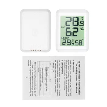 Wireless Mini Digitaalne LCD Termomeeter Hygrometer Siseruumides Väljas, °C/°F Temperatuuri-Niiskuse Monitor Näidik Termo-Hygrometer