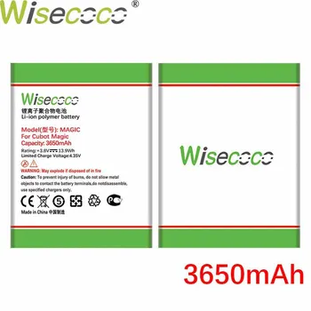 Wisecoco 3650mAh MAGIC CUBOT MAGIC Mobiiltelefoni Laos Kõrge Kvaliteet +Tracking number