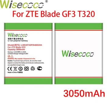 WISECOCO Li3818T43P3h665344 3050mAh Aku ZTE Blade GF3 T320 Telefon +Tracking Number