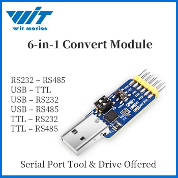 WitMotion UART Teisendada USB TTL RS485 RS232 ja TTL, et RS232 RS485 ja RS232, et RS485 CP2102 3.3 & 5v sisend Serial Converter