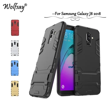 Wolfsay Kate sFor Samsung Galaxy J8 2018 Juhul Slim Armor Robot Kummist Capa Telefoni Puhul Samsungi Galaxy J8 2018 J810 Kate