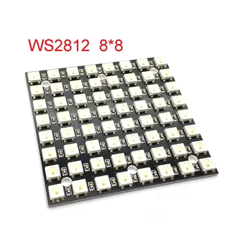 WS2812 LED 5050 RGB 8x8 64 LED Maatriks