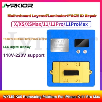 WYLIE K85 Eelsoojendus Platvorm iPhone X/XS/MAX/11 PRO MAX Emaplaadi Lähis-Kihiline Face ID Dot Projektor Remont Jaam