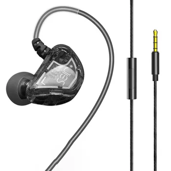 X62 Grafeeni Dual-Core Dünaamiline Kaheksa-Unit Kõrvaklapid 3,5 mm Mäng Muusika Bass Ringi In-Ear Sport Peakomplekt, mis Sobib PC Telefon