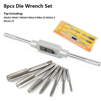 XCAN Puuduta Wrench Set 6/8/9pcs Käega Koputades Tööriista Omanik Twist Drill Bit Kruvi Tap Drill Metallitöö-Threading Tööriist