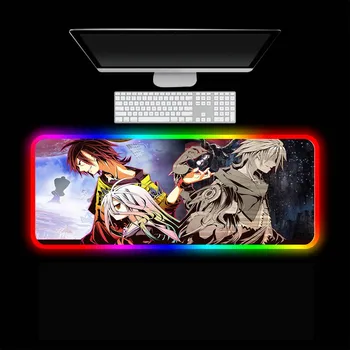XGZ Fondo De Pantalla Nr Mäng Nr Life Anime Mouse Pad RGB Sülearvuti Desk Pad PC Mäng Tarvikud LED Backlight Micemat Mousepad XXL