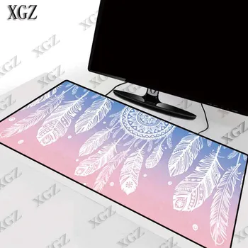 XGZ Valge Sulg Suur Gaming Mouse Pad Lock Äär Matt Klaviatuur Laua -, Süle-Mängija pad CSGO DOTA