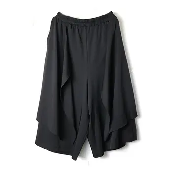 XITAO Ebaregulaarne Mustad Püksid Moe Uus Naiste Elastne Vöökoht 2020. Aasta Suvel Väike Värske Vähemuse Elegantne Segast Püksid DMY5011