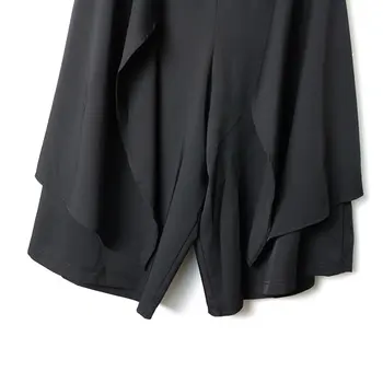 XITAO Ebaregulaarne Mustad Püksid Moe Uus Naiste Elastne Vöökoht 2020. Aasta Suvel Väike Värske Vähemuse Elegantne Segast Püksid DMY5011