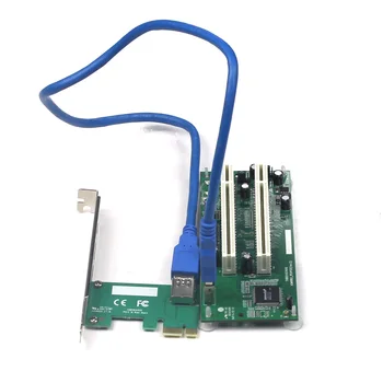 XT-XINTE PCI-E Express X1 Dual PCI Ärkaja Laiendada Kaardi Adapter USB 3.0 Lisada Kaarte Converter SATA Juhe 15pin