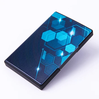 YAMBUTO 2020 Mood RFID Blokeerimine Smart Rahakott Metallist visiitkaart BoxName Kaardi Puhul Erinev Muster Krediitkaardi Omanik