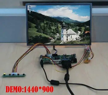Yqwsyxl Control Board Monitor Komplekt B154EW04 V. B VB B154EW04 V9 HDMI + DVI + VGA LCD LED ekraan Töötleja Juhatuse Juhi