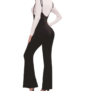 YSDNCHI Lahvatas Püksid Must Elegantne Pikad Püksid Sügis Naine Elastsus Bell Bottom Mood Daamid Kõrge Talje, Pluss Suurus Püksid