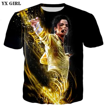 YX TÜDRUK Mehed/Naised Hip-hop t-särk 2019 suvel Uus Mens 3d t-särk King of Pop Michael Jackson Prindi Casual Cool t-särk