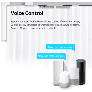 Zemismart Eelnevalt assamblee Tuya Smart Kardin Jälgida Töö Alexa Echo Google ' i Kodu Hääl APP Kontrolli Smart ekspluatatsiooniea