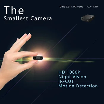 ZTour XD 1080P Mini Lapsehoidja Smart-Kaamera IR-CUT Infrapuna Öise Nägemise Mikro-Cam liikumistuvastus DV Toetada Peidetud TF Kaardi