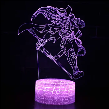 Õhtul LED Tuled Uudne 3D-lamp Armas Mänguasi Kingitus 7 Värvi Kokkuvõte Kunstniku Graafika Cartoon Atmosfääri Lamp Lapsed, Lapsed Toas