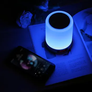Öö Valgus, Bluetooth Kõlar Kaasaskantav Juhtmevaba Bluetooth Kõlar Touch Control Värvi LED Öölambid Tabel Lamp