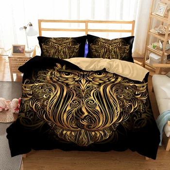 öökull eagle kitse-voodipesu komplekti 3d-lapsed tekikott komplekt voodipesu ühe kuninganna kuningas voodi kate voodi komplekt cartoon bedspread loomade voodi