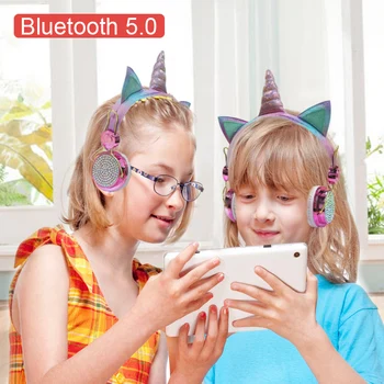 Ükssarvik Peakomplekti Bluetooth-5.0-Peakomplekt koos Mikrofoniga Peakomplekt Sülearvuti Telefon Peakomplekti ARVUTIGA, MP3-Tahvelarvuti Audio Seadme Jõulud kingitus