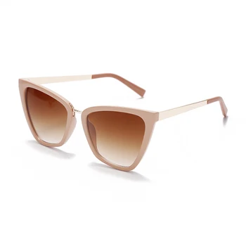 Ülegabariidiliste Cateye Päikeseprillid Naistele 2020 Retro Cat Eye Brändi Disaini päikeseprillid Naistele Luksus Vintage Klaasid Peegel UV400 Oculos